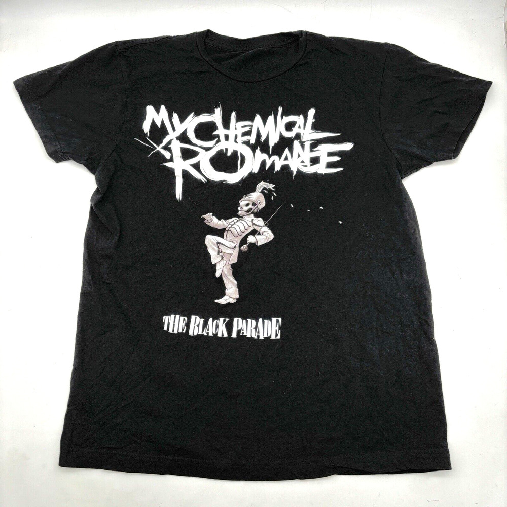 Modern My Chemical Romance Black Parade Tour Merch Black T-shirt Unisex Size M